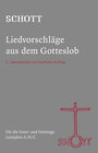 Buchcover SCHOTT Liedvorschläge aus dem Gotteslob