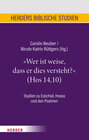 Buchcover „Wer ist weise, dass er dies versteht?“ (Hos 14,10)