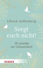 Buchcover Sorgt euch nicht!