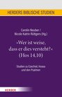 Buchcover "Wer ist weise, dass er dies versteht?" (Hos 14,10)