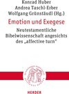 Buchcover Emotion und Exegese
