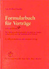 Buchcover Formularbuch für Verträge