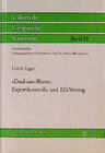 Buchcover "Dual-use"-Waren: Exportkontrolle und EG-Vertrag