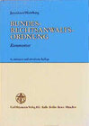 Buchcover Bundesrechtsanwaltsordnung
