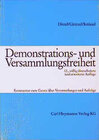 Buchcover Demonstrations- und Versammlungsfreiheit