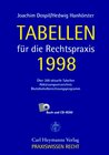 Buchcover Tabellen für die Rechtspraxis 1998