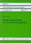 Buchcover Auskunftsansprüche im Umwelthaftungsrecht