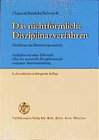 Buchcover Das nichtförmliche Disziplinarverfahren