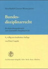 Buchcover Bundesdisziplinarrecht