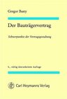 Buchcover Der Bauträgervertrag