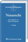 Buchcover Notarrecht