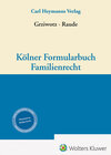 Buchcover Kölner Formularbuch Familienrecht