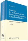 Buchcover Das Recht der parlamentarischen Untersuchungsausschüsse in Bund und Ländern