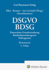 Buchcover DSGVO/ BDSG