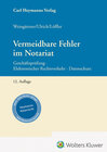 Buchcover Vermeidbare Fehler im Notariat