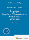 Buchcover Leipziger Gerichts- &amp; Notarkosten-Kommentar (GNotKG)