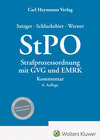 Buchcover StPO Strafprozessordnung mit GVG und EMRK