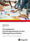 Buchcover Psychologische Forschungsmethoden in den Bildungswissenschaften