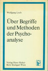 Buchcover Über Begriffe und Methoden der Psychoanalyse.