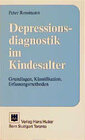 Buchcover Depressionsdiagnostik im Kindesalter
