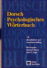 Buchcover Dorsch Psychologisches Wörterbuch