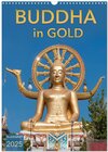 Buchcover BUDDHA in GOLD (Wandkalender 2025 DIN A3 hoch), CALVENDO Monatskalender
