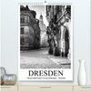 Buchcover Dresden Traumstadt in Schwarz-Weiß (hochwertiger Premium Wandkalender 2025 DIN A2 hoch), Kunstdruck in Hochglanz