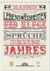 Buchcover Die schönsten Lebensweisheiten Typo - Kalender (Tischkalender 2025 DIN A5 hoch), CALVENDO Monatskalender