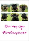 Buchcover Der mopsige Familienplaner (Wandkalender 2025 DIN A2 hoch), CALVENDO Monatskalender