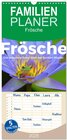 Buchcover Familienplaner 2025 - Frösche - Die wunderschöne Welt der bunten Hüpfer. mit 5 Spalten (Wandkalender, 21 x 45 cm) CALVEN