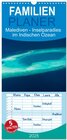Buchcover Familienplaner 2025 - Malediven - Inselparadies im Indischen Ozean mit 5 Spalten (Wandkalender, 21 x 45 cm) CALVENDO