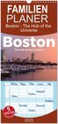 Buchcover Familienplaner 2025 - Boston - The Hub of the Universe mit 5 Spalten (Wandkalender, 21 x 45 cm) CALVENDO