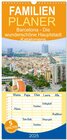 Buchcover Familienplaner 2025 - Barcelona - Die wunderschöne Hauptstadt Kataloniens. mit 5 Spalten (Wandkalender, 21 x 45 cm) CALV