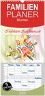 Buchcover Familienplaner 2025 - Irisblüten Zeichnungen mit 5 Spalten (Wandkalender, 21 x 45 cm) CALVENDO