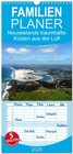 Buchcover Familienplaner 2025 - Neuseelands traumhafte Küsten aus der Luft mit 5 Spalten (Wandkalender, 21 x 45 cm) CALVENDO