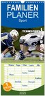 Buchcover Familienplaner 2025 - Teamsport Lacrosse - Face-off mit 5 Spalten (Wandkalender, 21 x 45 cm) CALVENDO