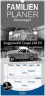 Buchcover Familienplaner 2025 - Goggomobil Coupè 250 TS in schwarzweiss mit 5 Spalten (Wandkalender, 21 x 45 cm) CALVENDO