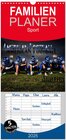 Buchcover Familienplaner 2025 - American Football - Athleten mit 5 Spalten (Wandkalender, 21 x 45 cm) CALVENDO