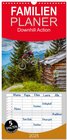 Buchcover Familienplaner 2025 - Downhill Action mit 5 Spalten (Wandkalender, 21 x 45 cm) CALVENDO