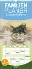 Buchcover Familienplaner 2025 - Labrador Retriever 2025 mit 5 Spalten (Wandkalender, 21 x 45 cm) CALVENDO