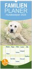 Buchcover Familienplaner 2025 - Hundewelpen 2025 mit 5 Spalten (Wandkalender, 21 x 45 cm) CALVENDO