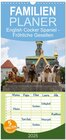 Buchcover Familienplaner 2025 - English Cocker Spaniel - Fröhliche Gesellen mit 5 Spalten (Wandkalender, 21 x 45 cm) CALVENDO