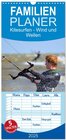 Buchcover Familienplaner 2025 - Kitesurfen - Wind und Wellen mit 5 Spalten (Wandkalender, 21 x 45 cm) CALVENDO