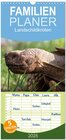 Buchcover Familienplaner 2025 - Landschildkröten mit 5 Spalten (Wandkalender, 21 x 45 cm) CALVENDO