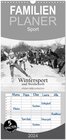 Buchcover Familienplaner 2025 - Wintersport und Wettbewerb mit 5 Spalten (Wandkalender, 21 x 45 cm) CALVENDO