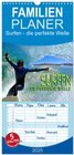 Buchcover Familienplaner 2025 - Surfen - die perfekte Welle mit 5 Spalten (Wandkalender, 21 x 45 cm) CALVENDO