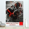 Buchcover American Football - coole Männer (hochwertiger Premium Wandkalender 2025 DIN A2 hoch), Kunstdruck in Hochglanz