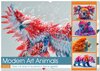 Buchcover Modern Art Animals (Wandkalender 2025 DIN A2 quer), CALVENDO Monatskalender