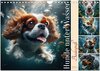 Buchcover Badespaß - Hunde unter Wasser (Wandkalender 2025 DIN A4 quer), CALVENDO Monatskalender