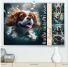 Buchcover Badespaß - Hunde unter Wasser (hochwertiger Premium Wandkalender 2025 DIN A2 quer), Kunstdruck in Hochglanz